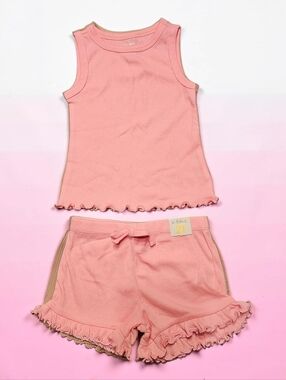 GARANIMALS Pink Ruffle Tank and Shorts Set. Size 2T. NWT!